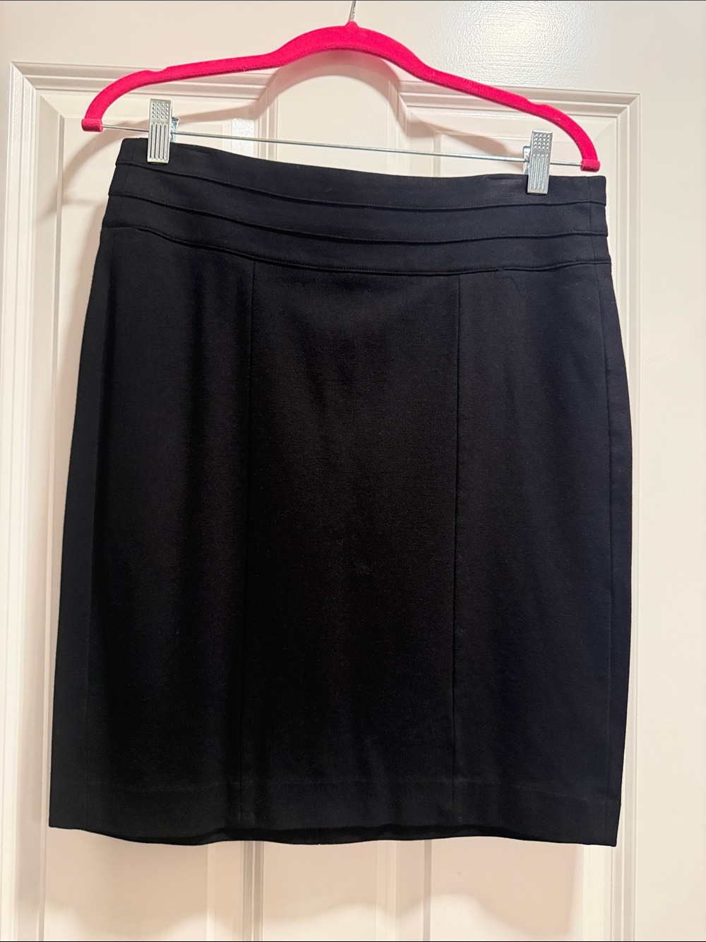 CAbi Black Tailored Pencil Skirt